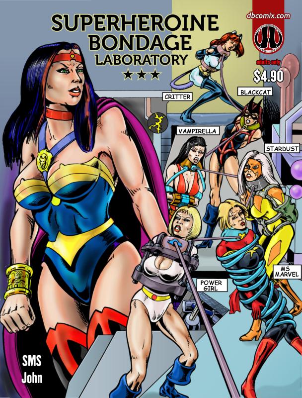 Adult Comics -  DBComix - Lunagirl - Superheroine bondage Laboratory issue 01