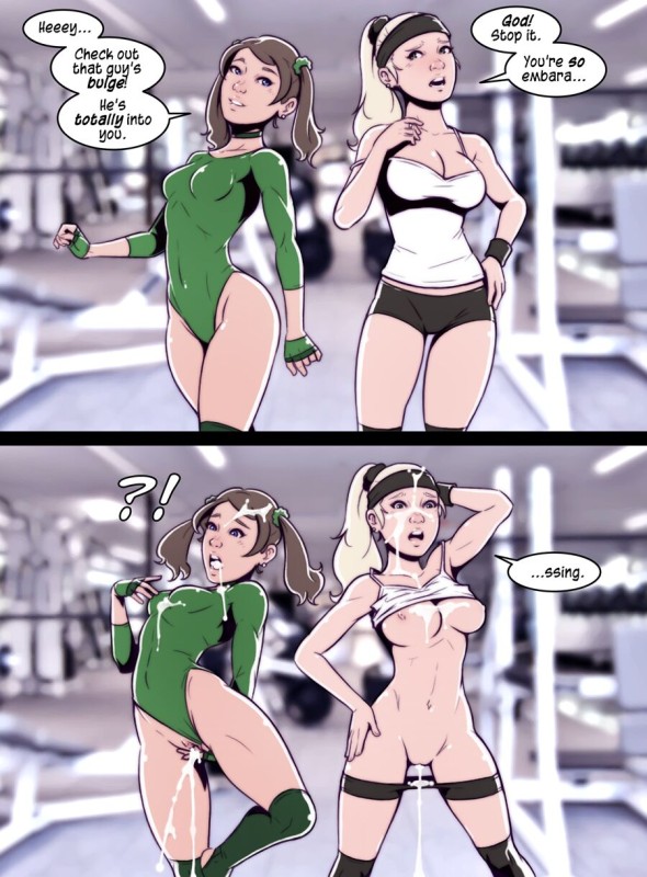 Adult Comics -  Dave Cheung - Gym Girls - Annabelle & Hayley