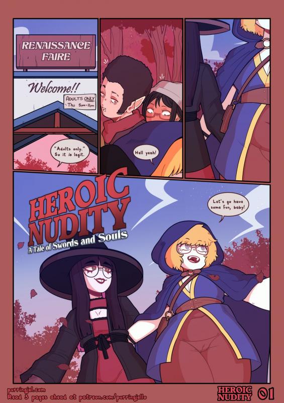 Adult Comics -  Purringjello - Heroic Nudity