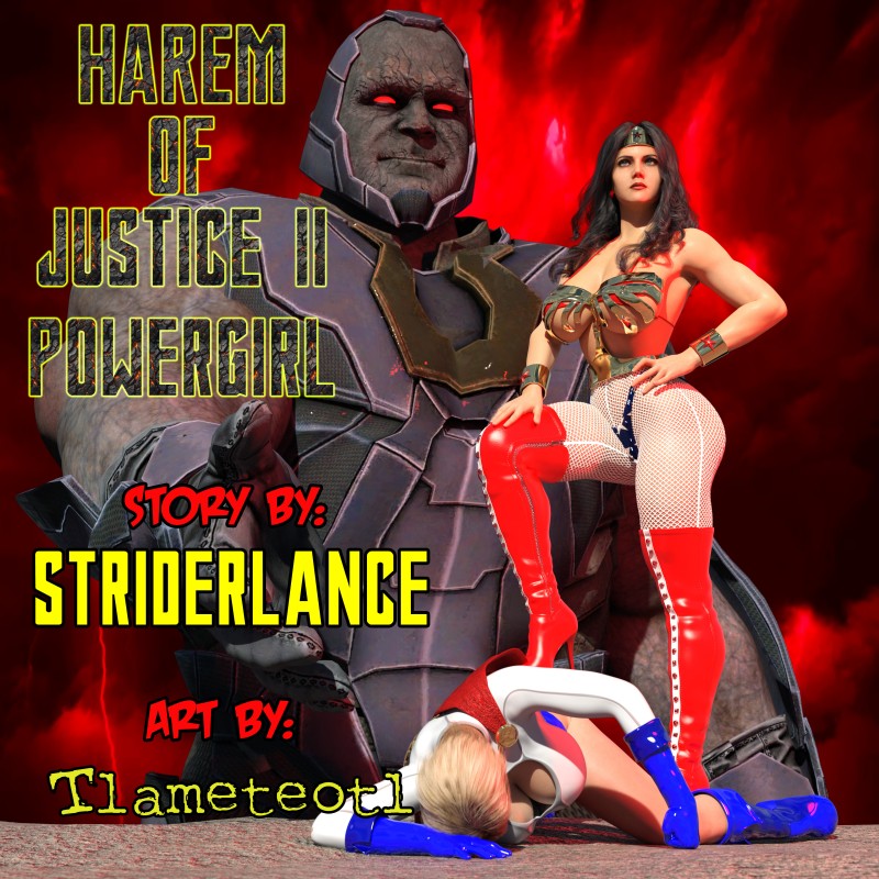 3DCG Porn Comics -  Harem of Justice 2: Powergirl by Tlameteotl