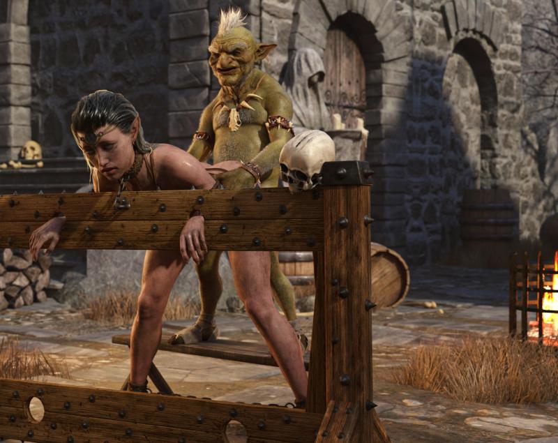 3DCG Porn Comics -  TheNaughtyPanda - Breeding Science - Goblin
