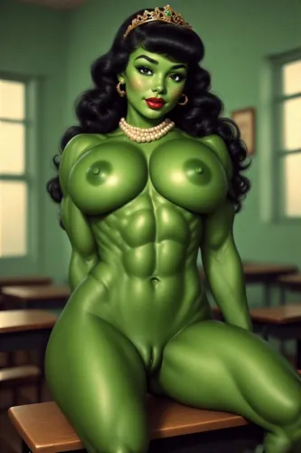 AI Porn Comics -  AI Generated - Vintage She - Hulk AI Art