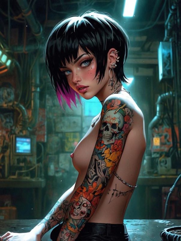AI Porn Comics -  Vivid Works After Dark