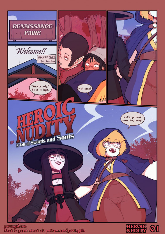 Adult Comics -  Purringjello - Heroic Nudity