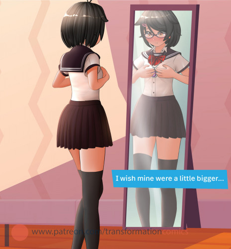Adult Comics -  Transformation - Mirai's Exam Preparation