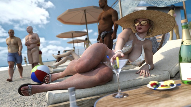 3DCG Porn Comics -  Beach Bum by zz2tommy