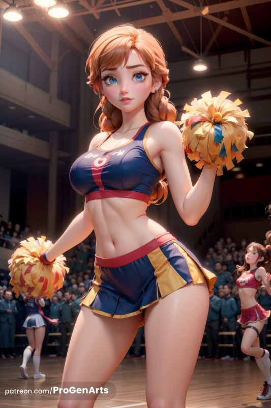 AI Porn Comics -  ProGenArts - Anna - Cheerleader (AI Generated)
