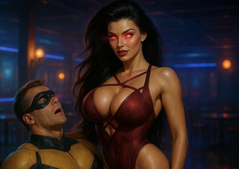 AI Porn Comics -  Zebbaz - The Villianess and The Voltage