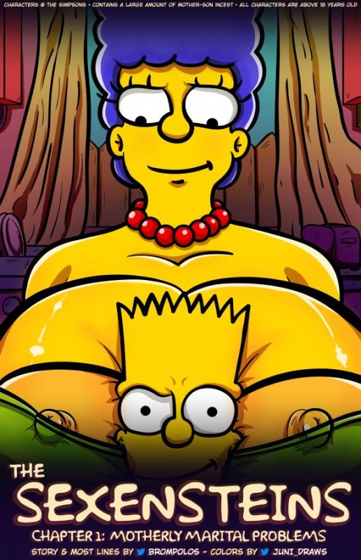 Adult Comics -  Brompolos  Juni Draws - The Sexensteins (Simpsons)