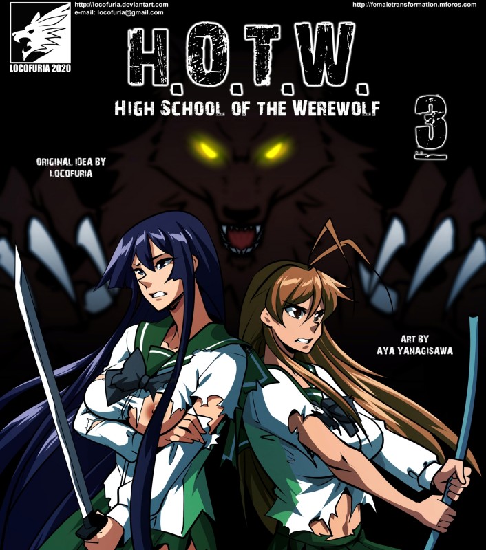 Adult Comics -  Locofuria - Highschool Of The Werewolf 3