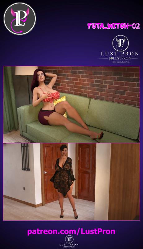 3DCG Porn Comics -  Lustpron - Futa Witch 2