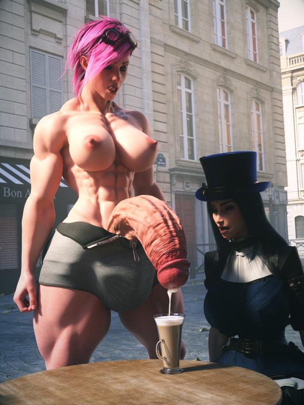 3DCG Porn Comics -  Vi & Caitlyn Streets - Salamandraninja