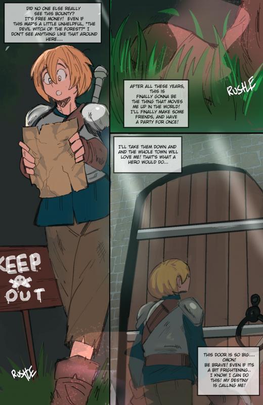 Adult Comics -  Emboquo - Captured by the Terror of the Dark Forest!